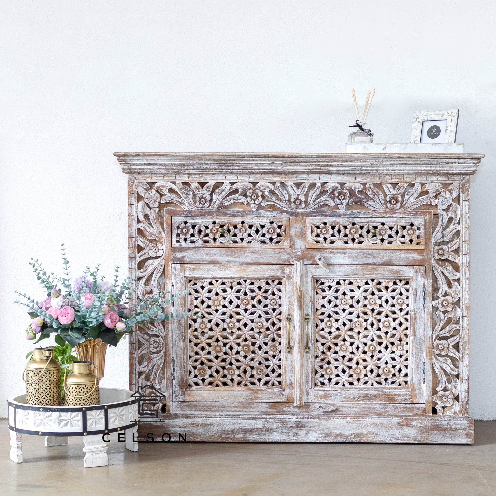 Biba Carved Wooden Cabinet