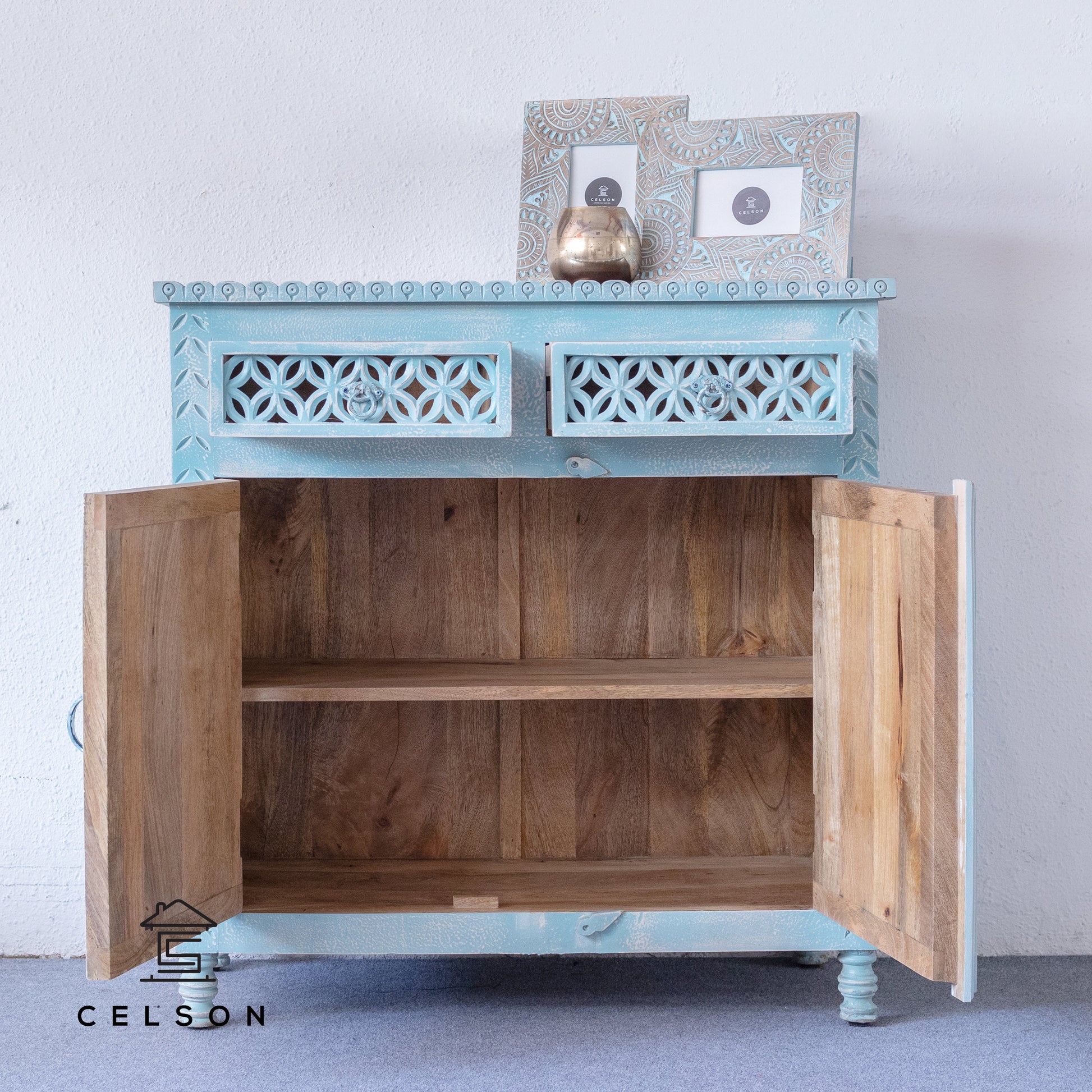 Adjoa Carved Wooden Chest
