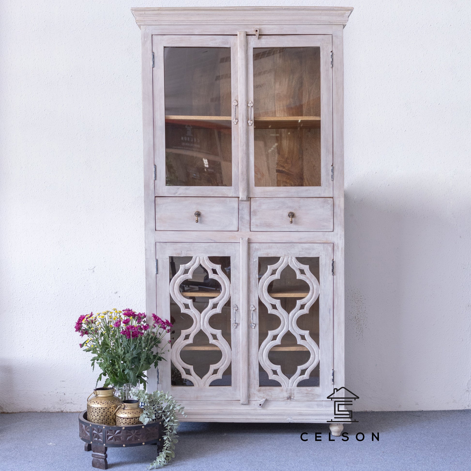 Romil Carved Bookcase