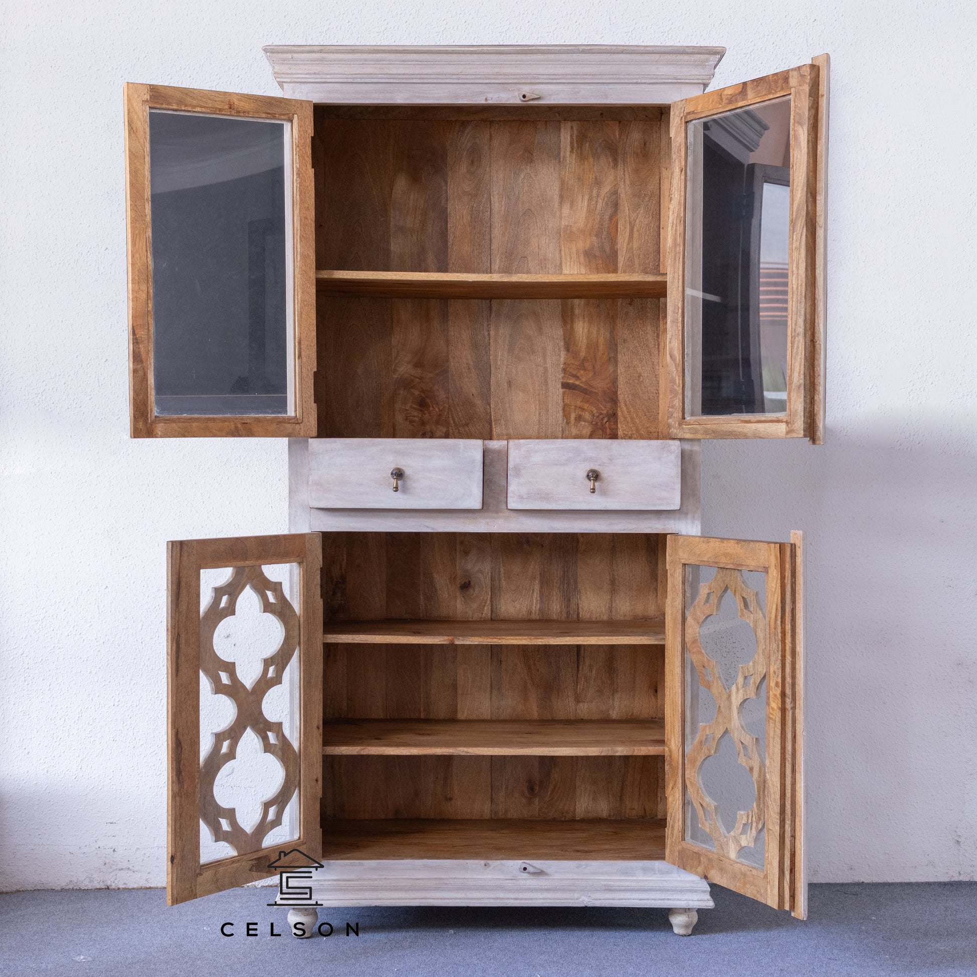 Rolo Carved Bookcase