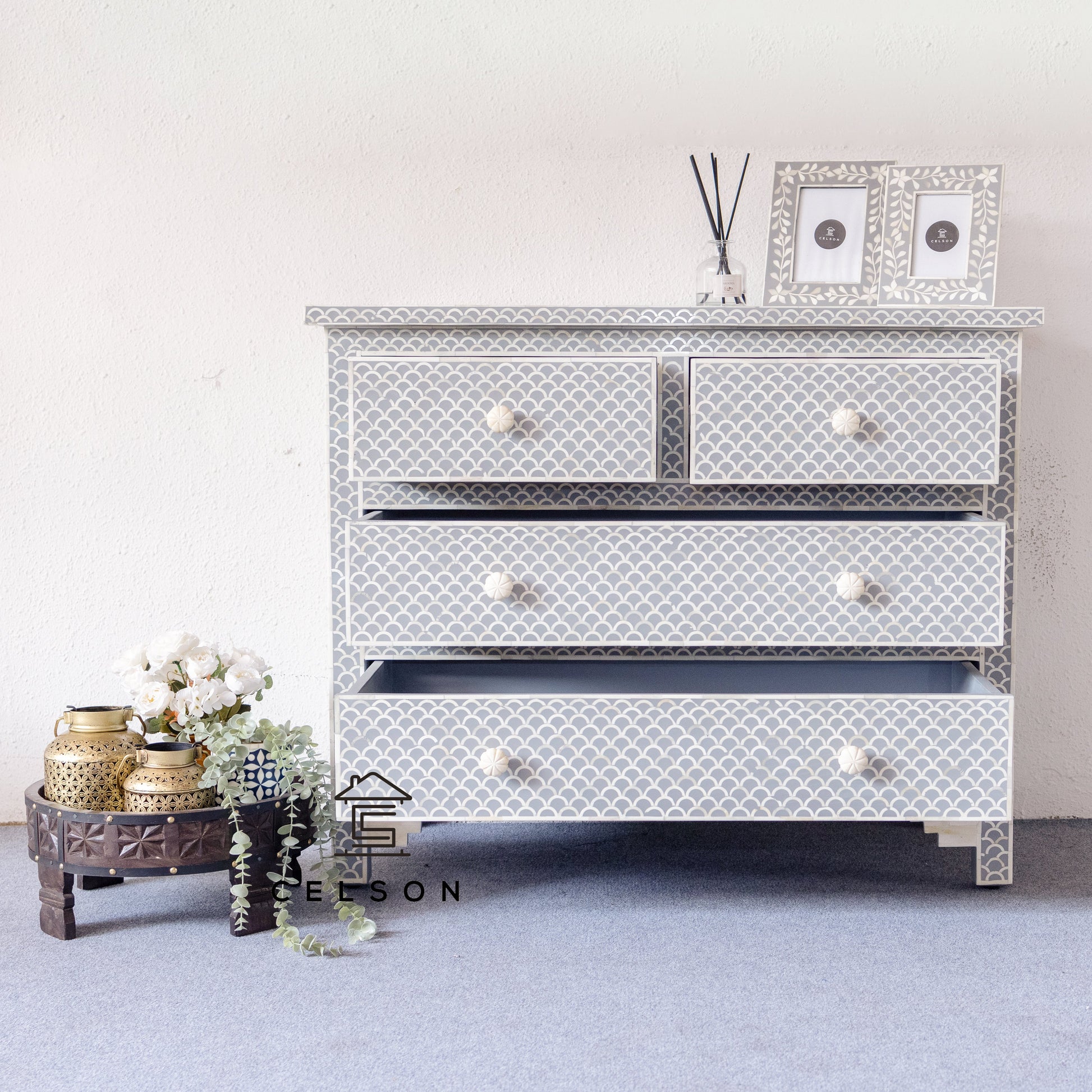 Teresa Bone Inlay Dresser