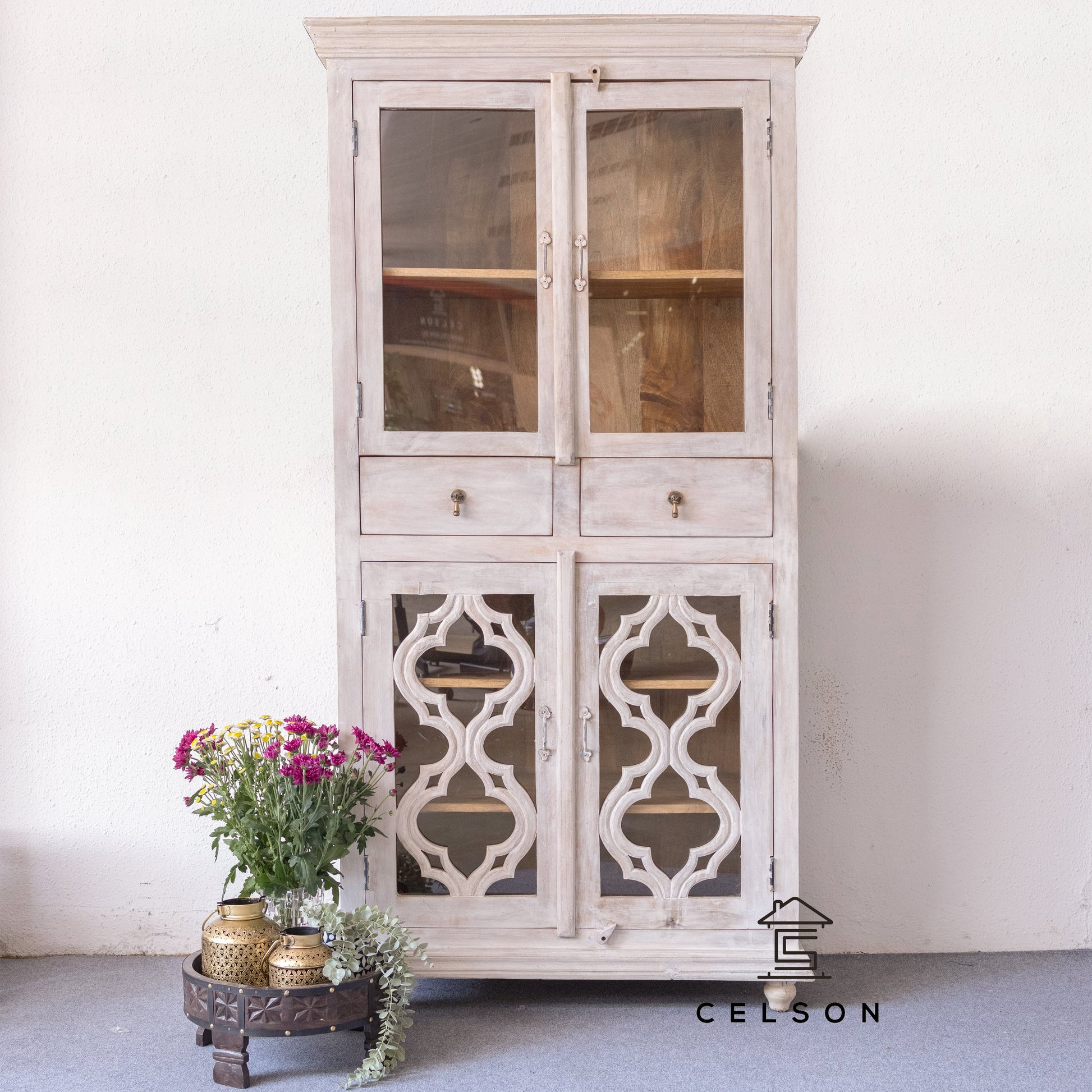 Romil Carved Bookcase