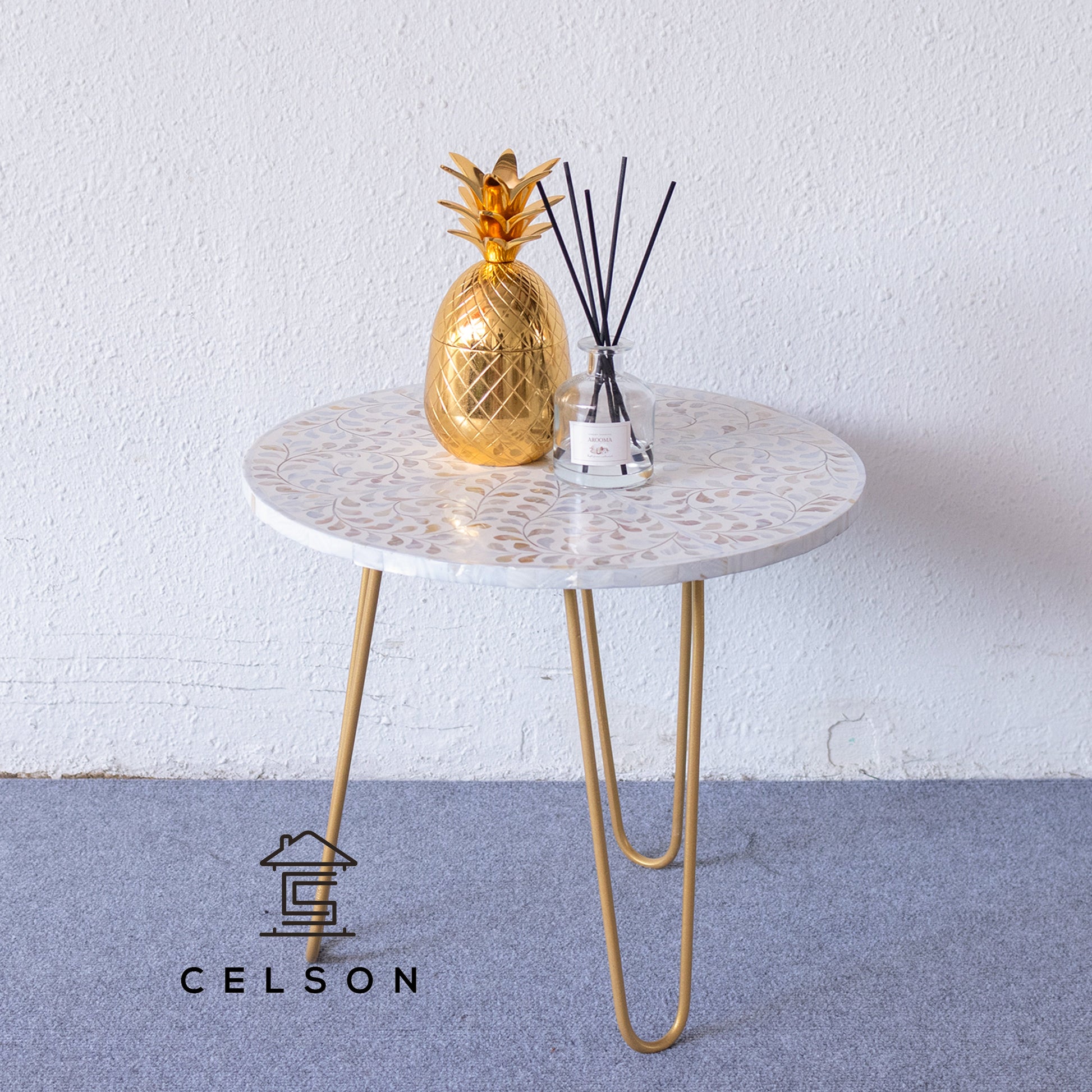 Liana Mother of Pearl Inlay Table
