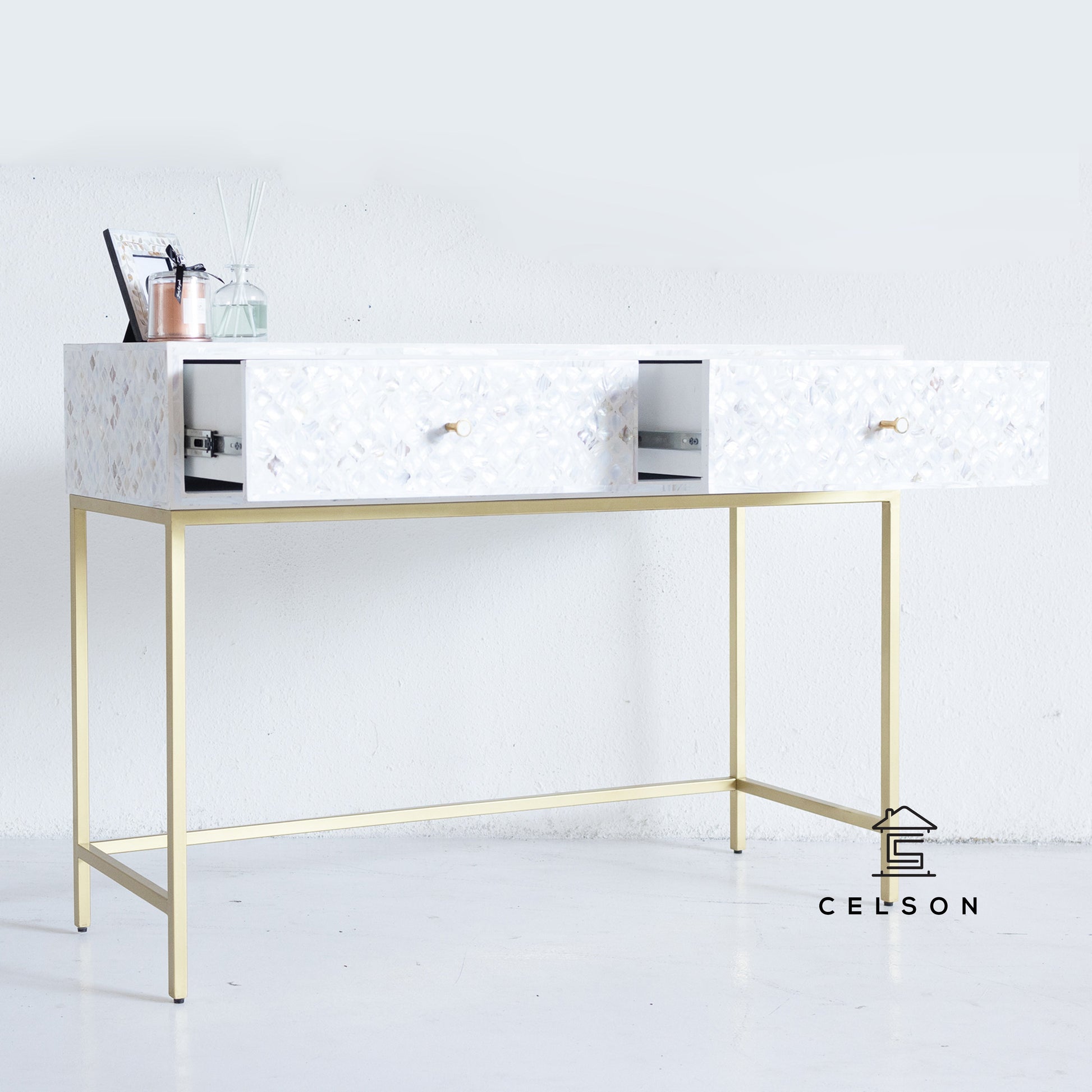 Laura MOP Inlay Console Table