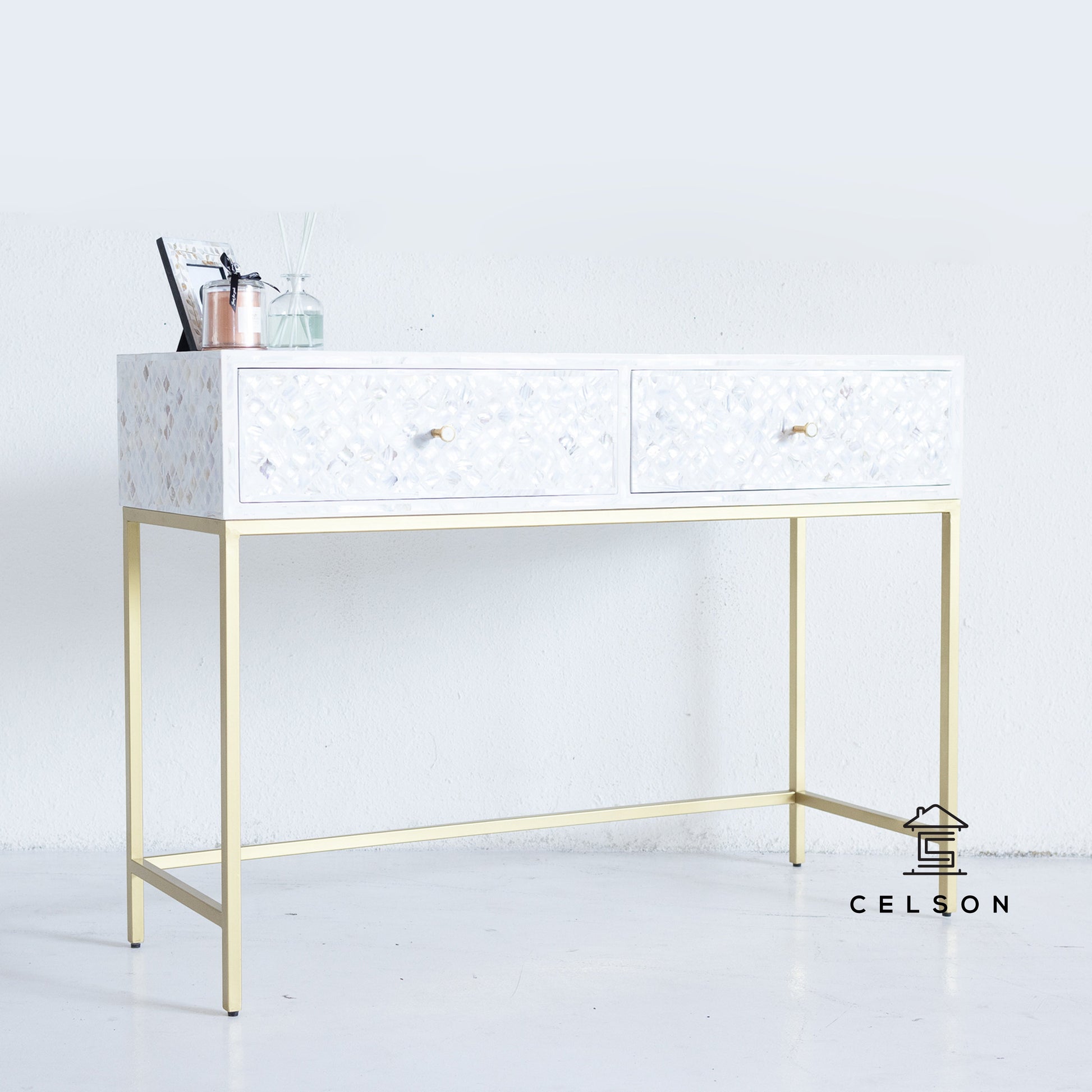 Laura MOP Inlay Console Table