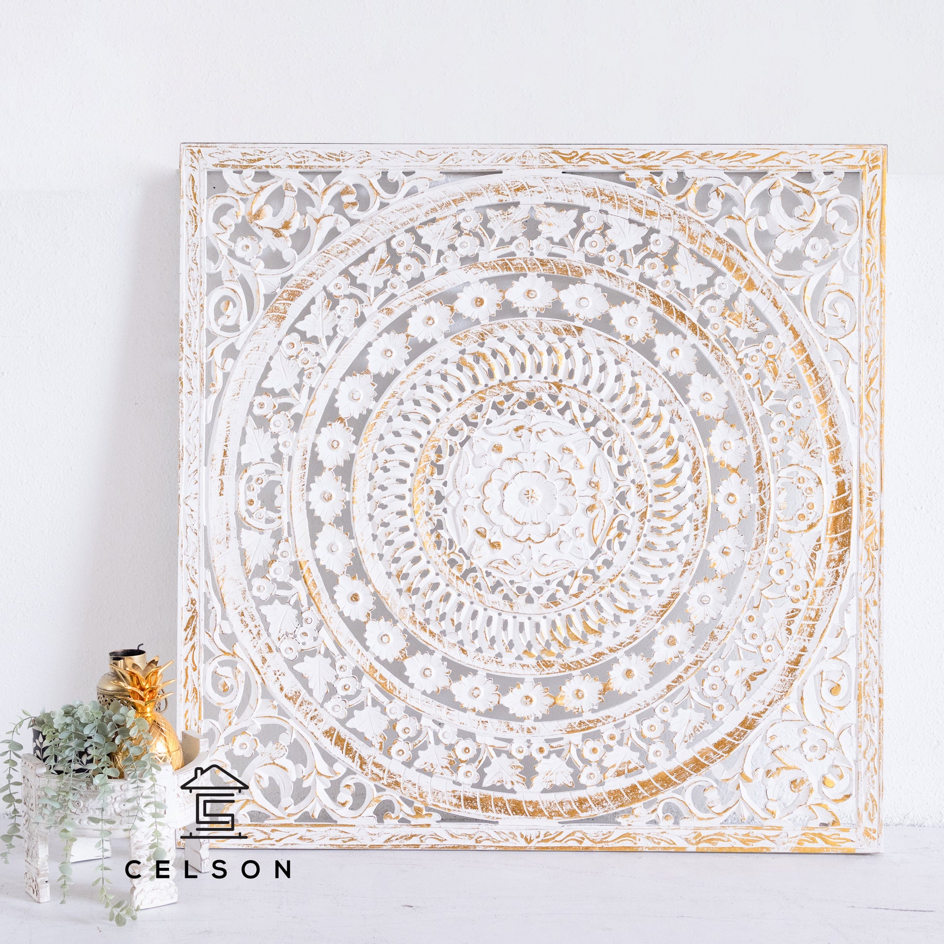 Liza Carved Wall Panel