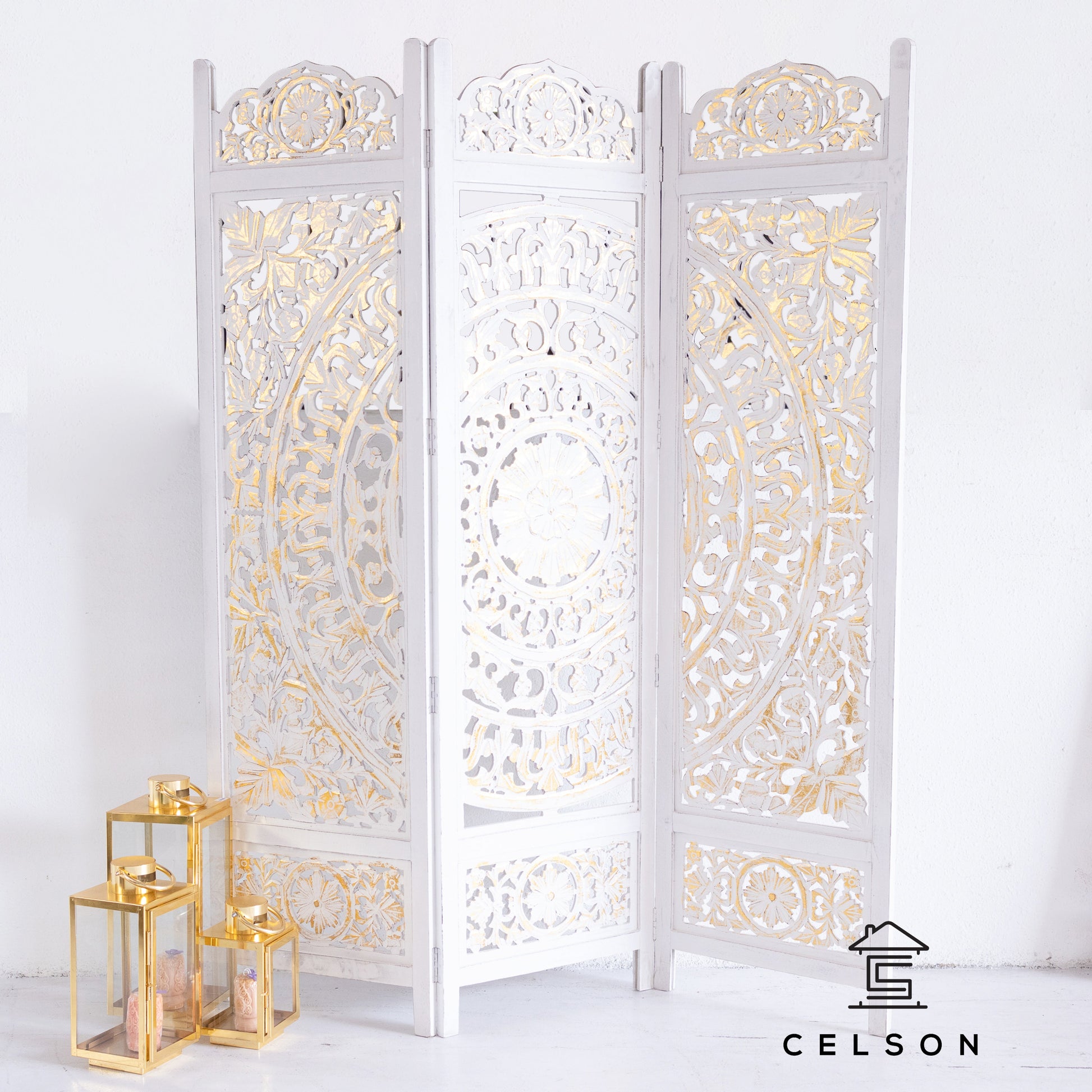 Yenfer Carved Room Divider