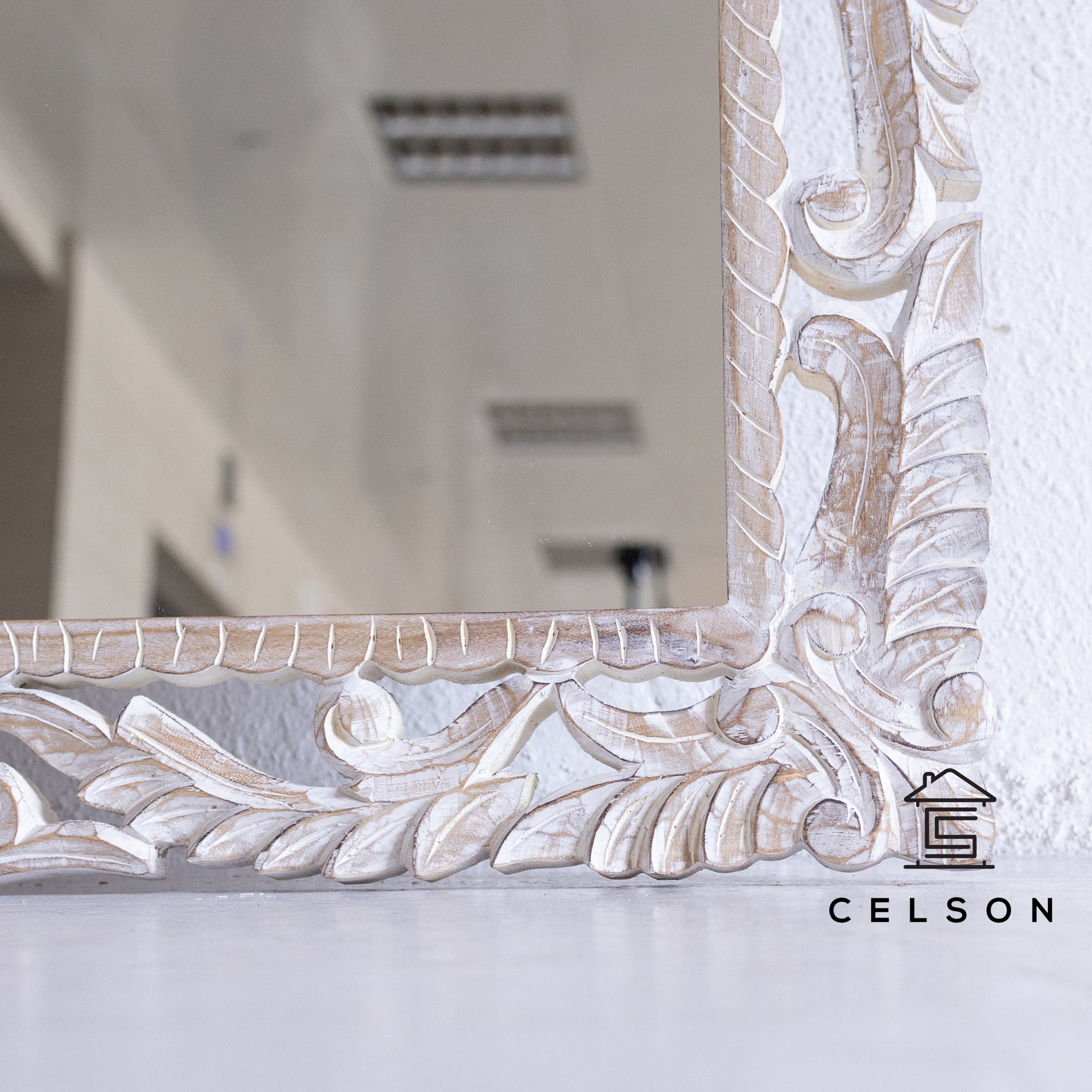 Kiyana Carved Distrssed Mirror
