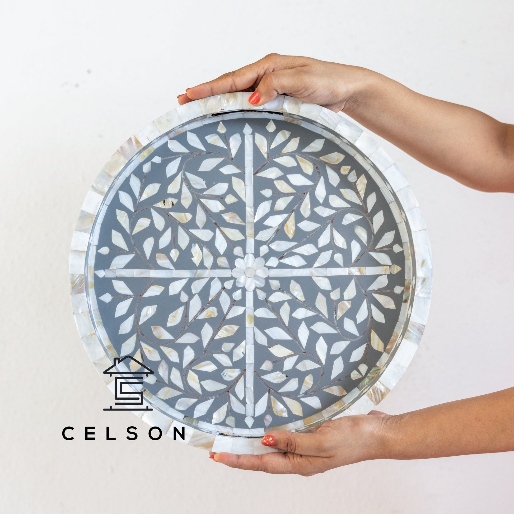 Carly Mother of Pearl Inlay Tray