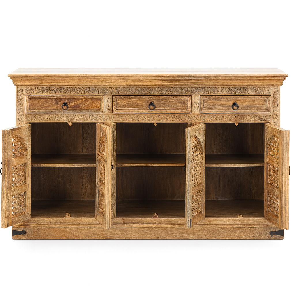 Ethan Hand carved Sideboard