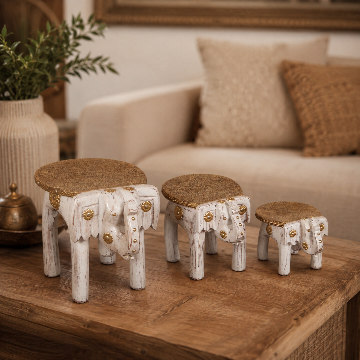 Sanaha wooden elephant