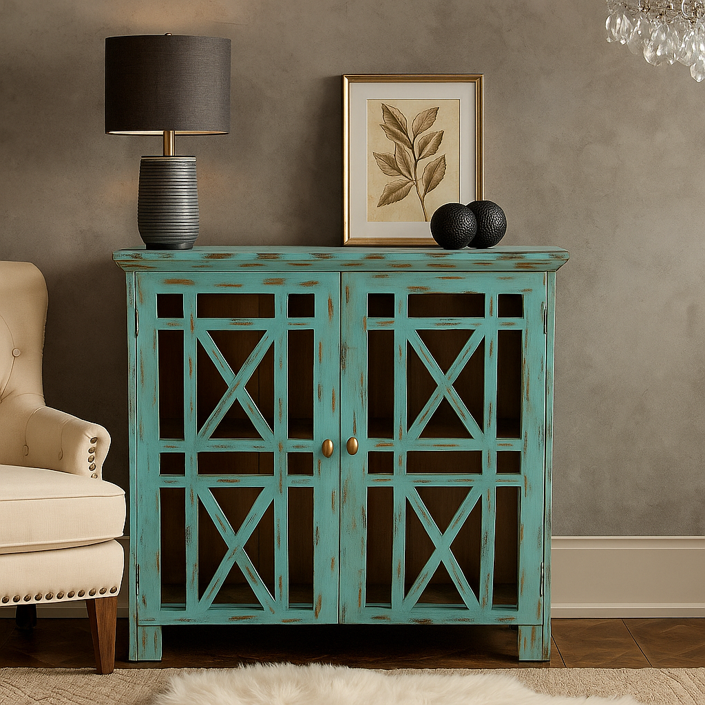 Jonah Carved Wooden Chest