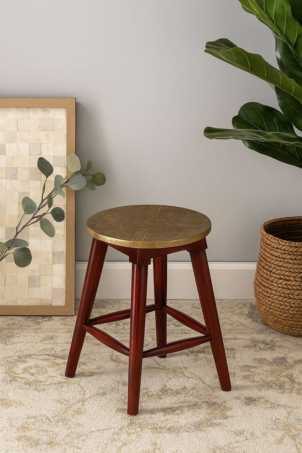 Sandra Brass Fitted Side table