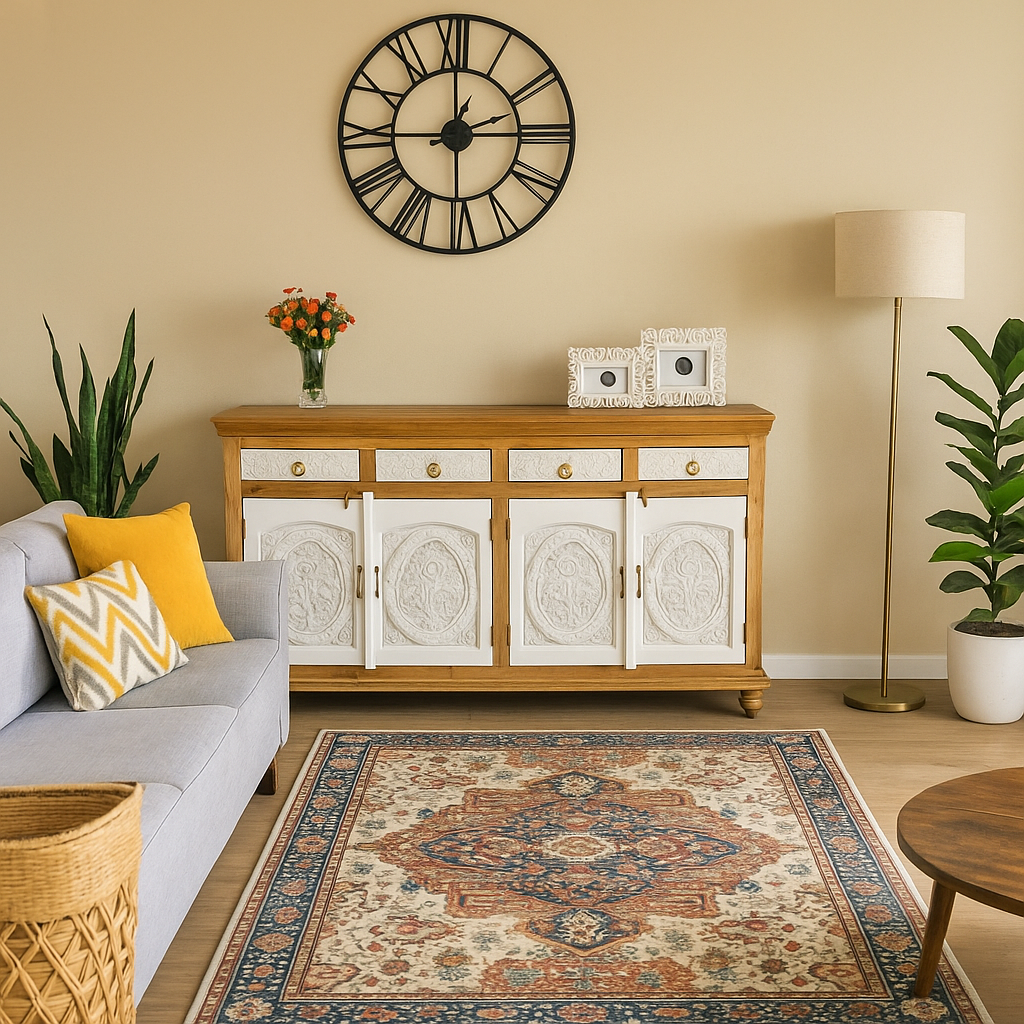 Danny Carved Wooden Buffet