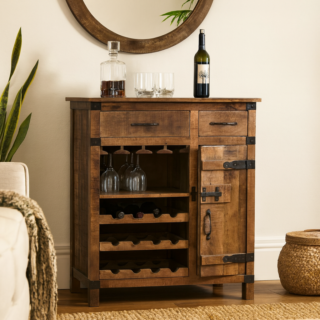 Canto Wooden Bar Cabinet