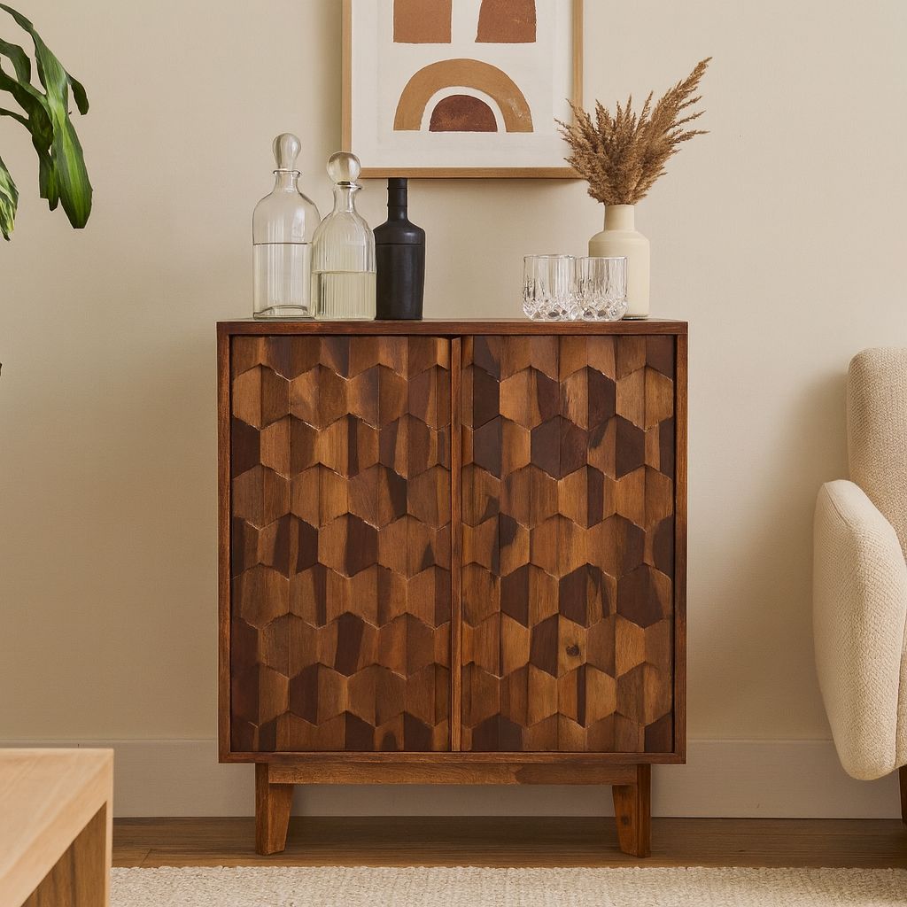 Clayton Wooden Bar Cabinet