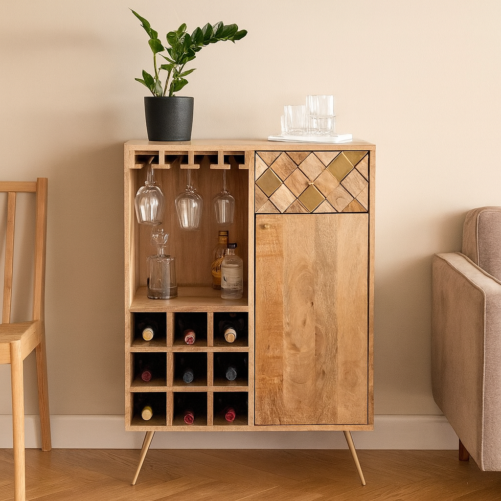 Christopher Wooden Bar Cabinet