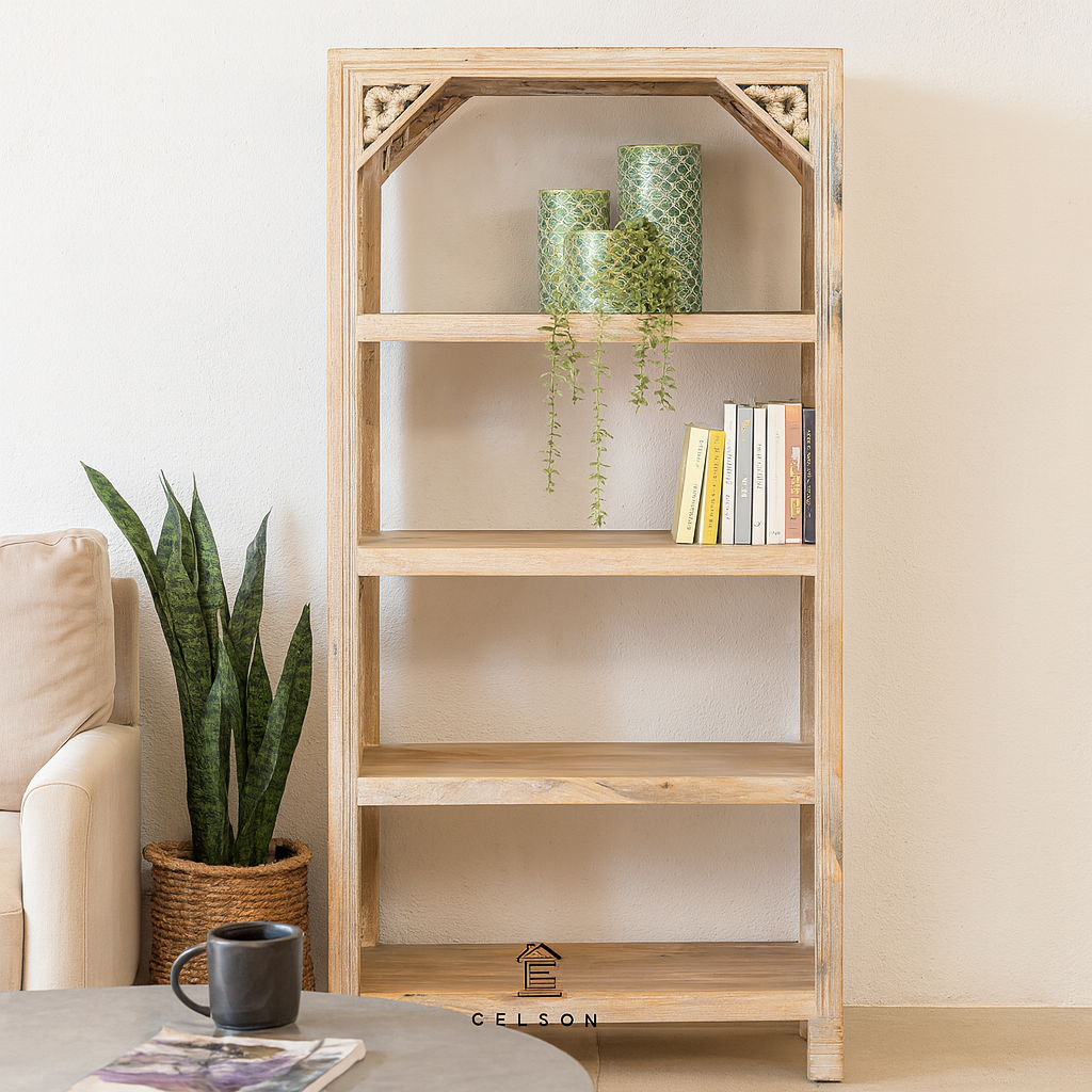 Peter Carved Bookshelf
