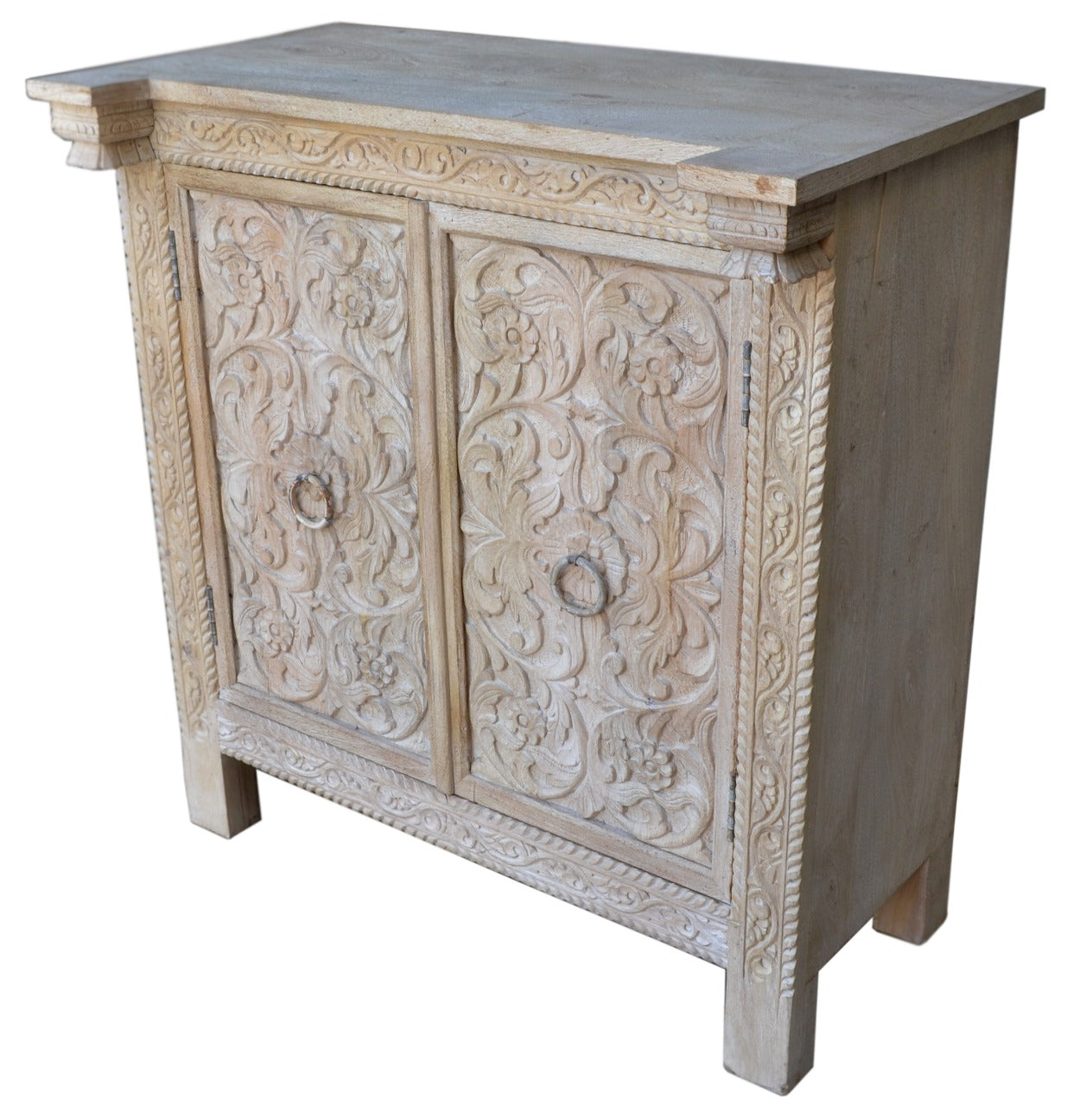 Ciri Carved Wooden Chest