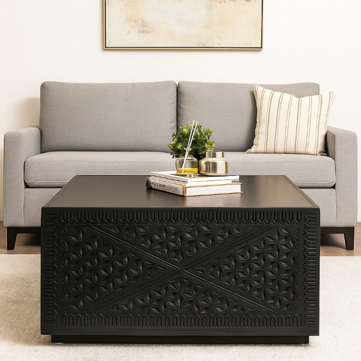 Louis Carved Wooden Coffee Table
