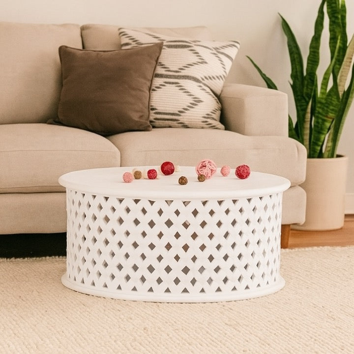 Tara Wooden Carved Coffee Table