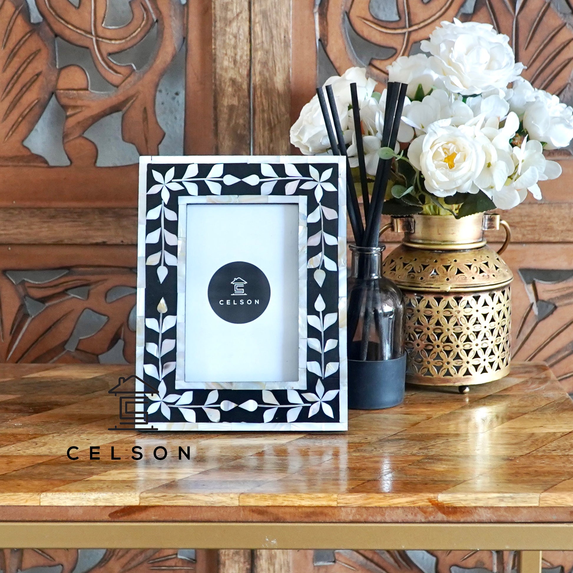 Ivan Mother of Pearl Inlay Photo Frame