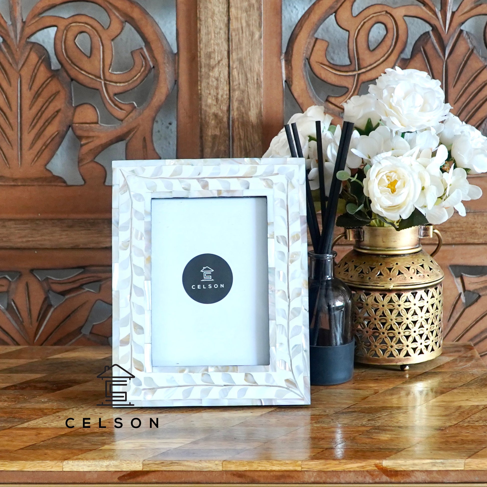 Liza Mother of Pearl Inlay Photo Frame