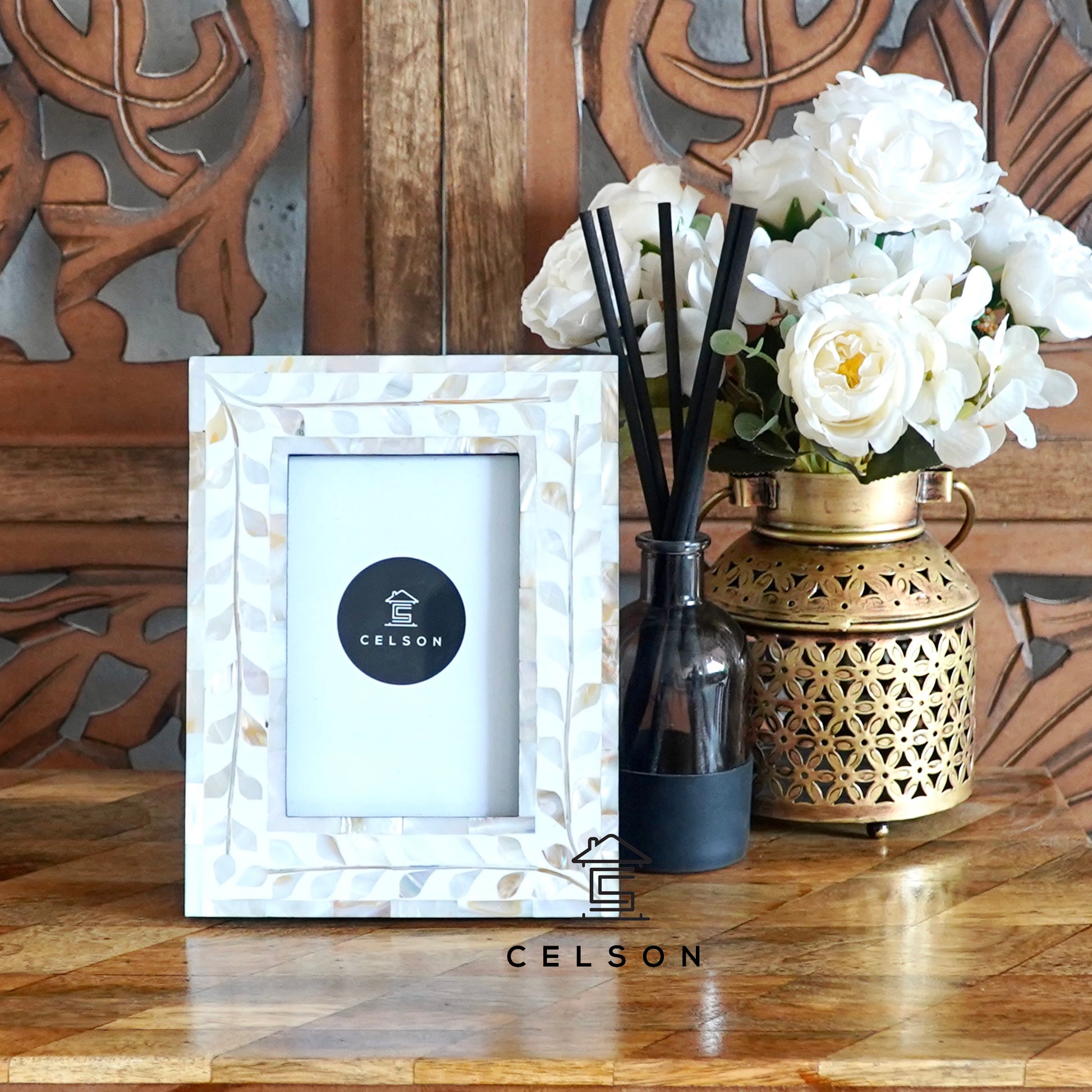 Liza Mother of Pearl Inlay Photo Frame