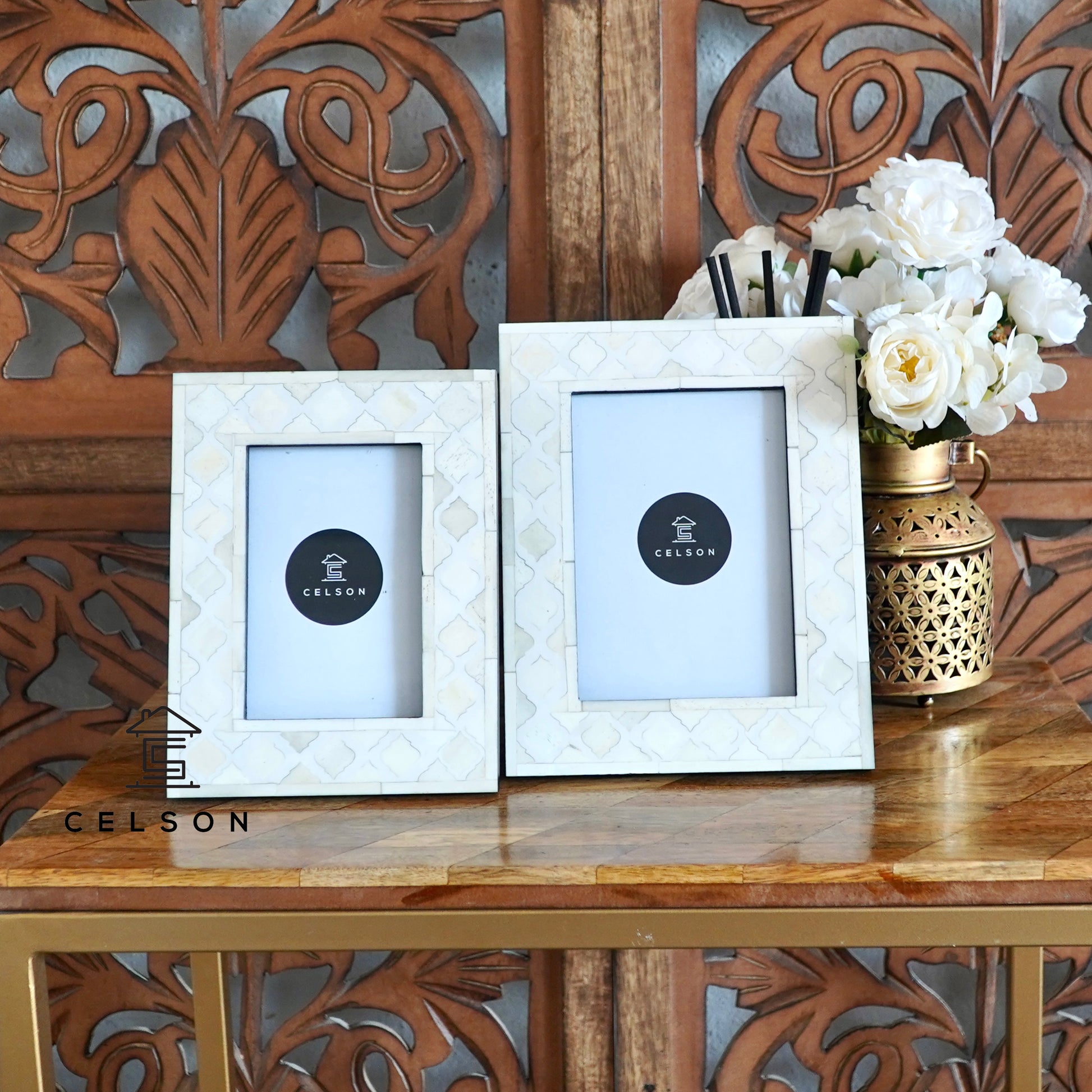 Sally Bone Inlay Photo Frame
