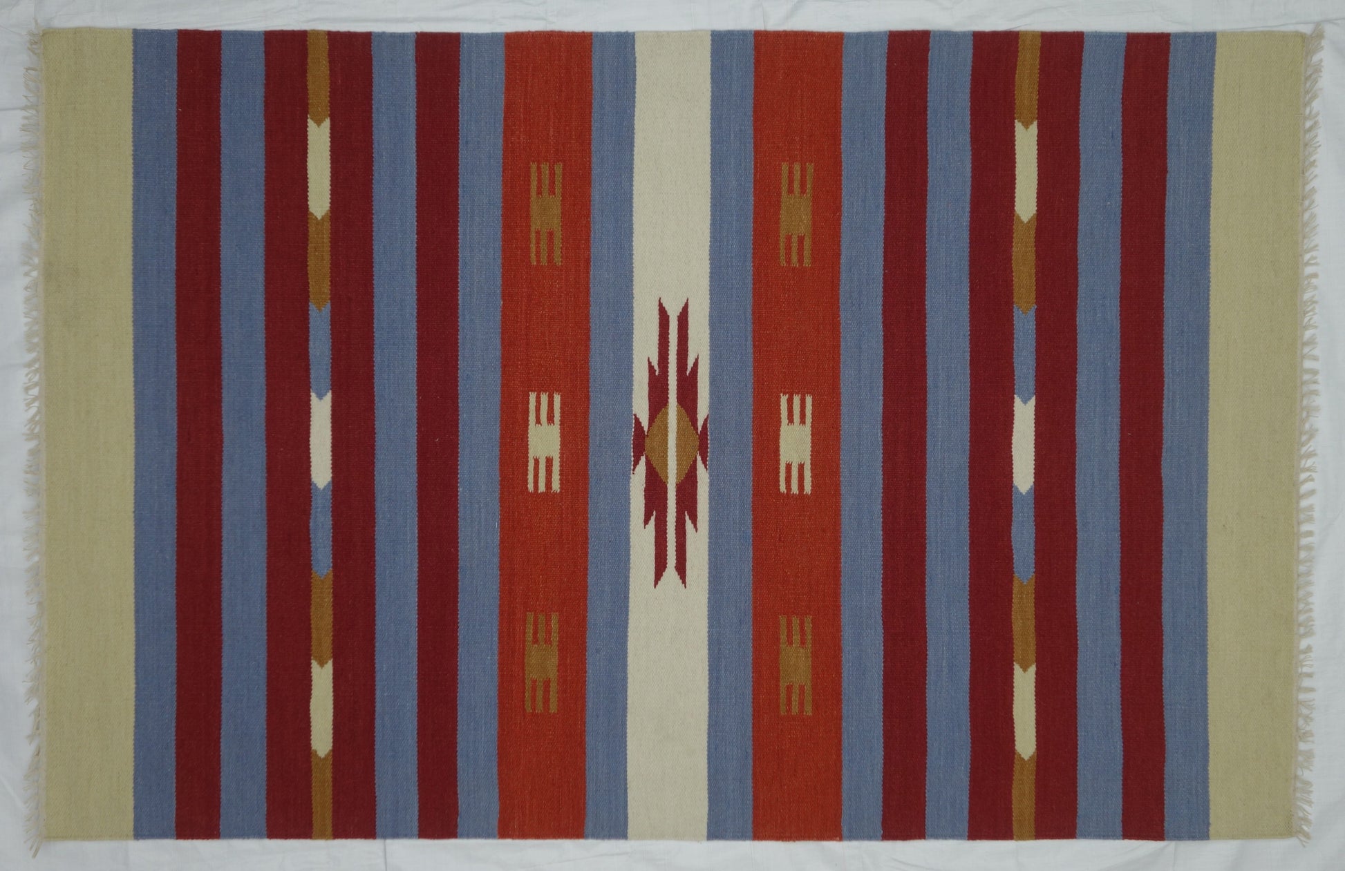 Devar Handmade Woolen Multi Color Carpet