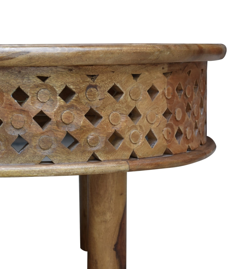 Rocco Carved Wooden Coffee Table