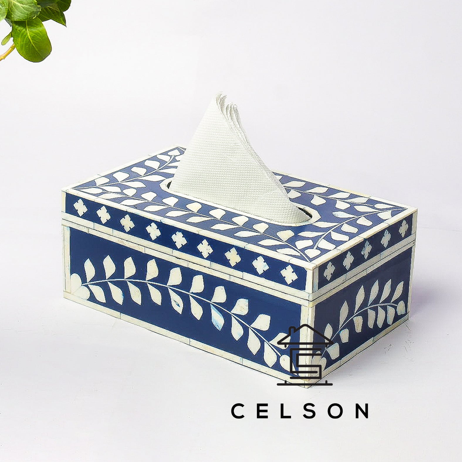 Isla Bone Inlay Tissue Box