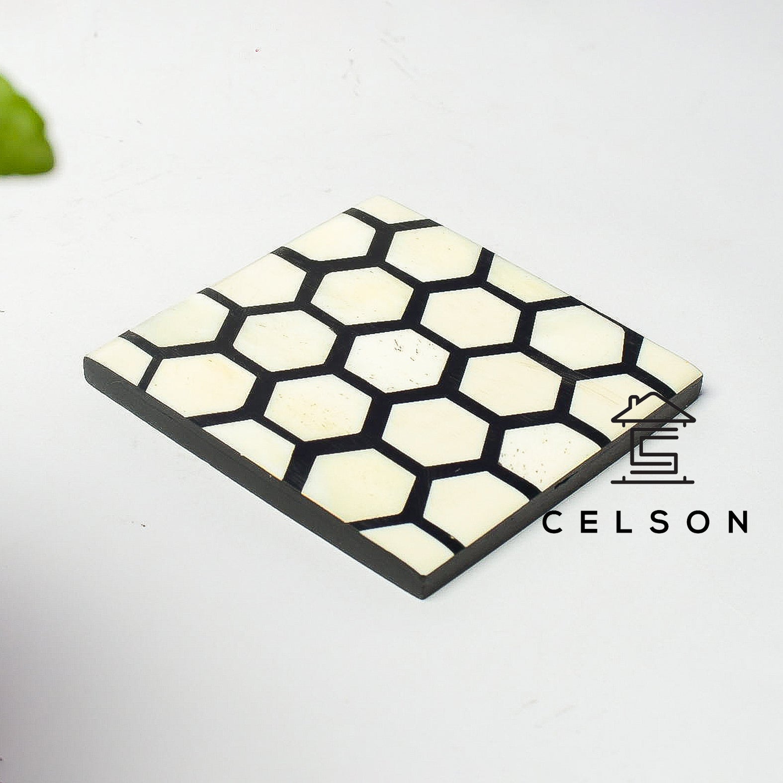 Honey Bone Inlay Coasters
