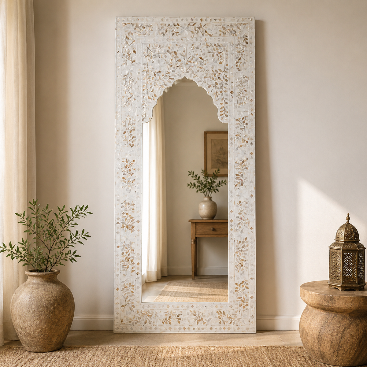Richa Mother of Pearl Inlay Mirror