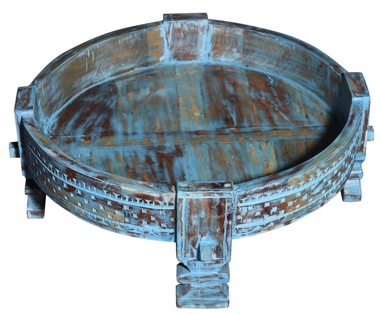 Emma Wooden Chakki Coffee Table