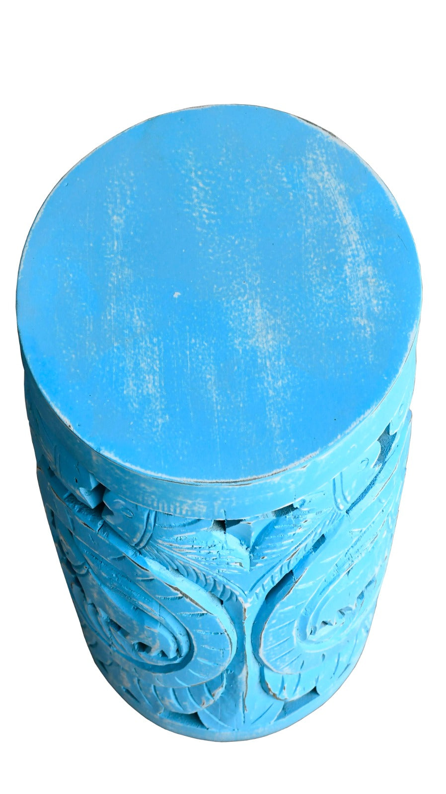 Palmer Hand Carved Wooden Stool