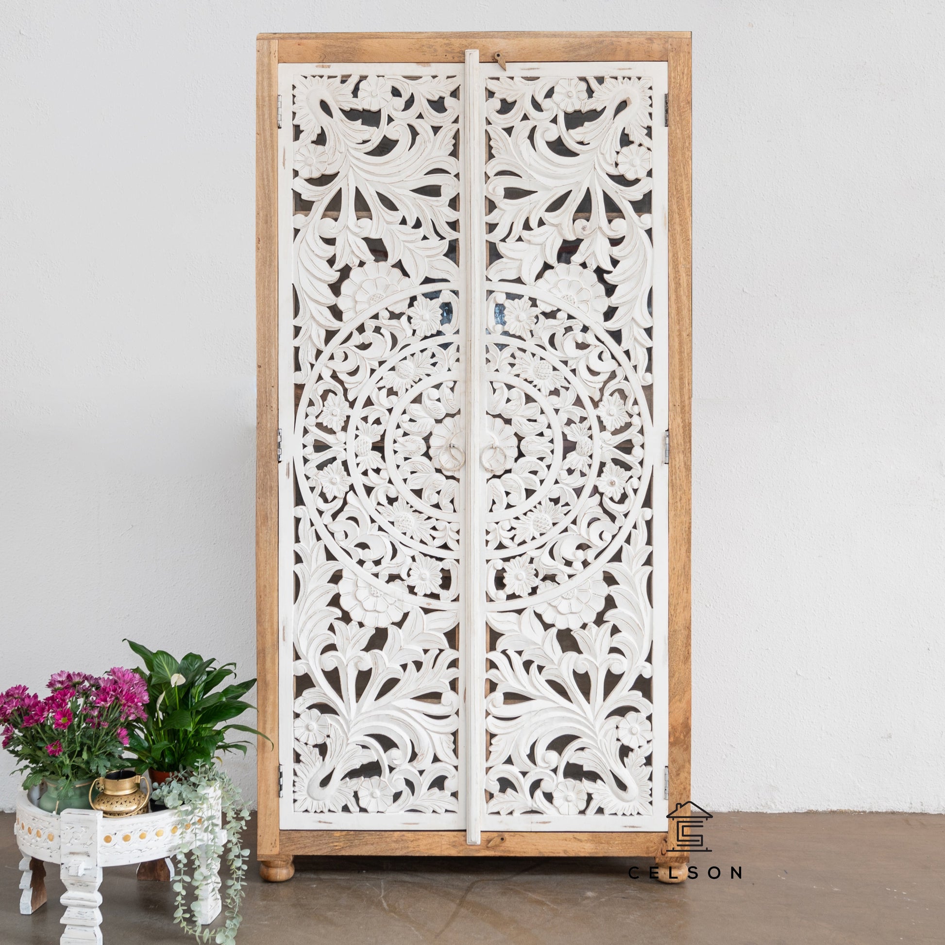 James Hand Carved Almirah