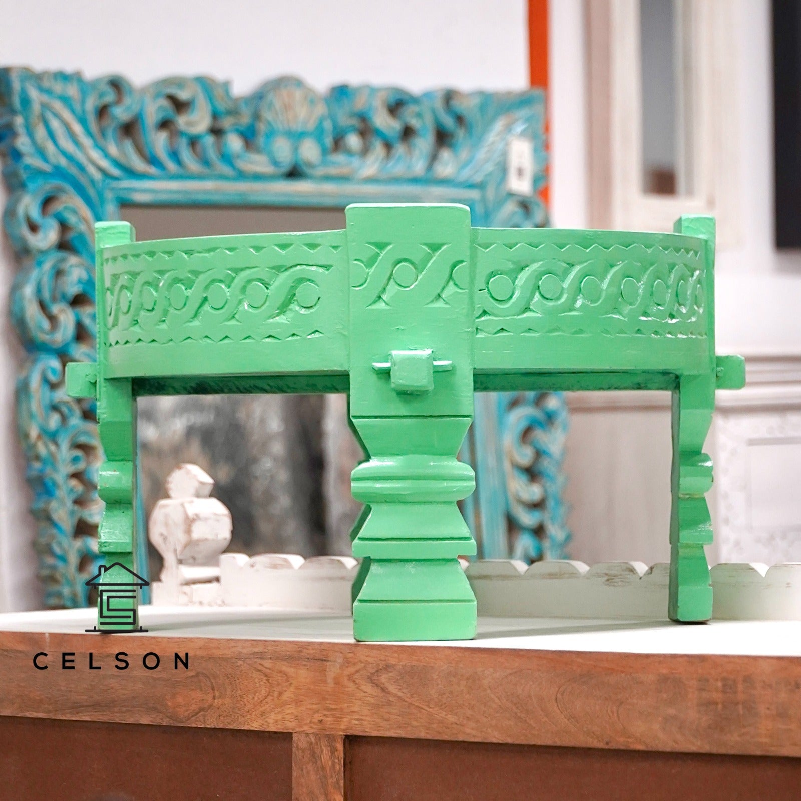 Noora Carved Chakki Table