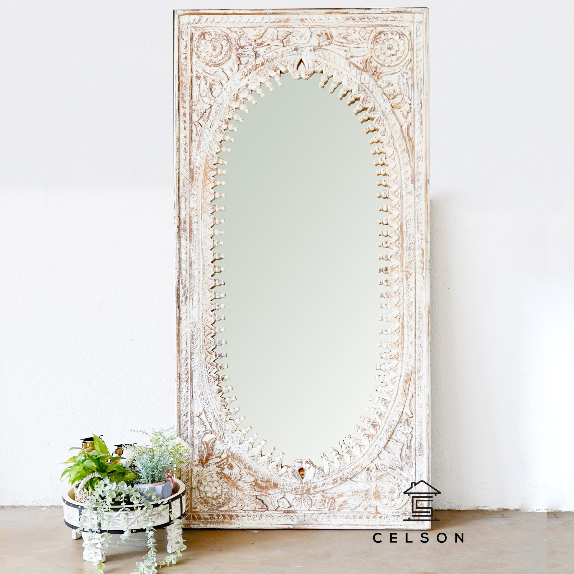 Utkarsh Hand Carved Mirror