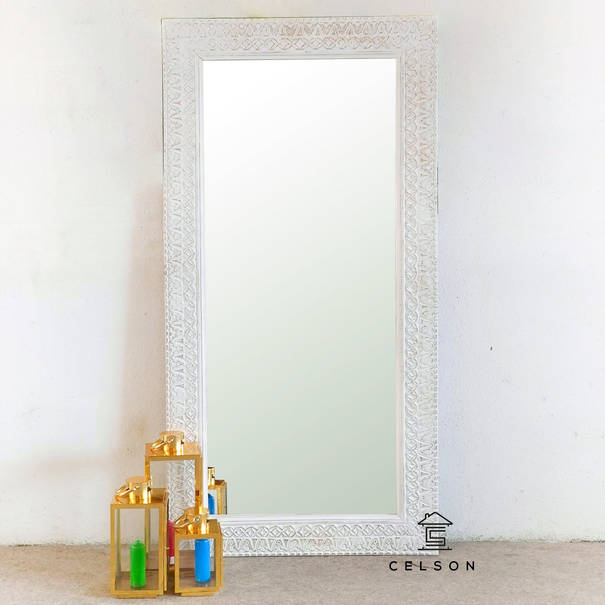 Ruvi Indian White Mirror