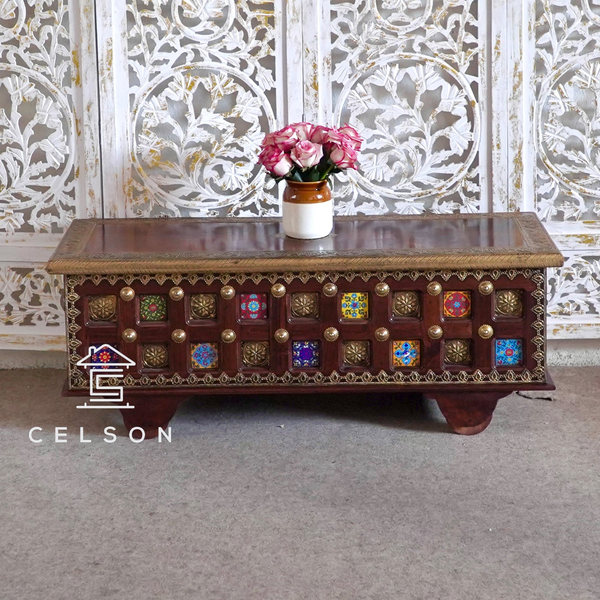 Lucas Wooden Storage Trunk