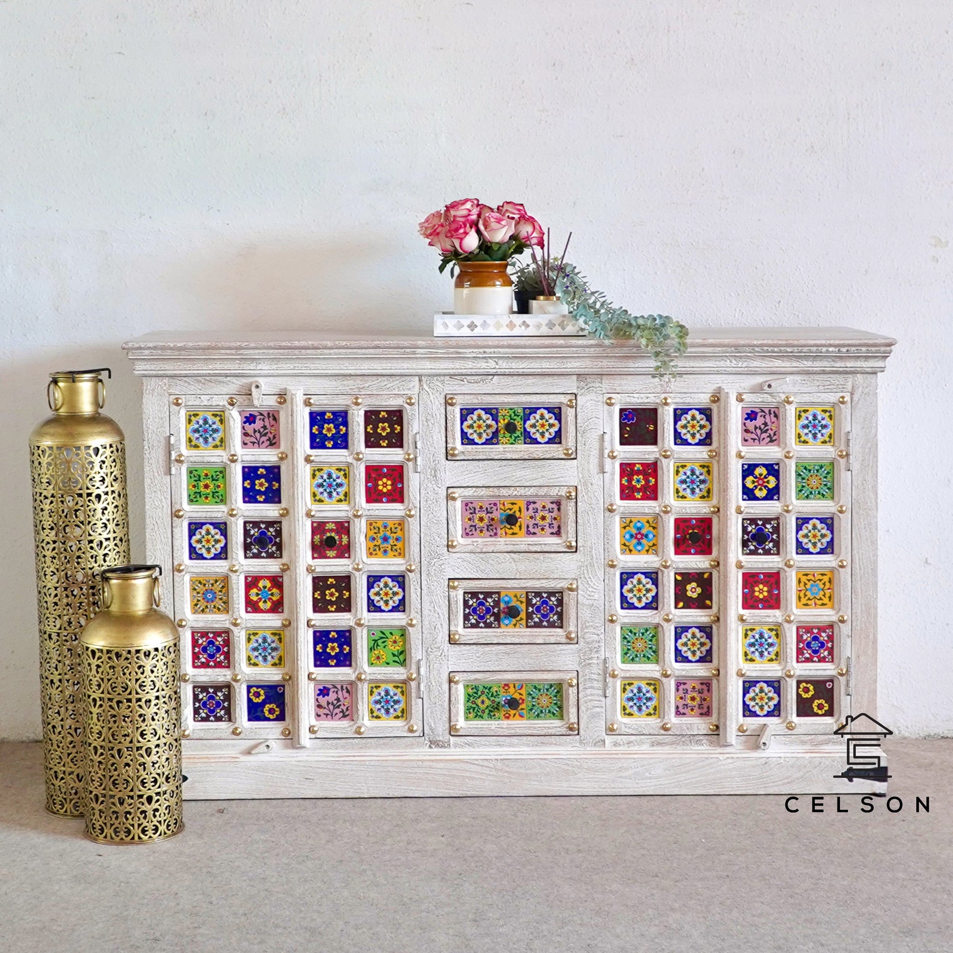Knox Wooden Tile Sideboard