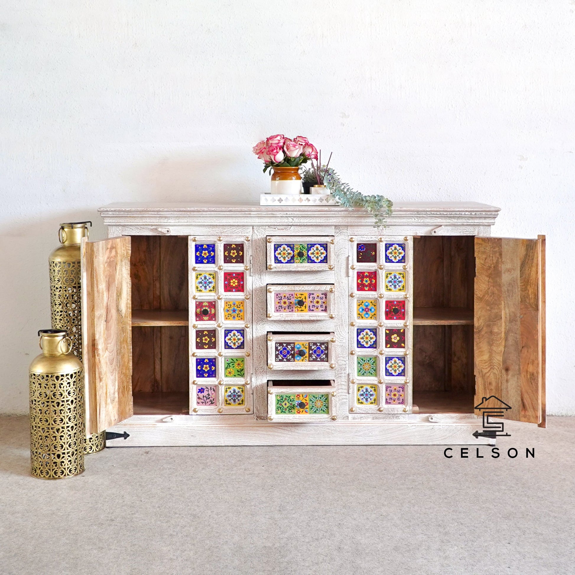 Knox Wooden Tile Sideboard
