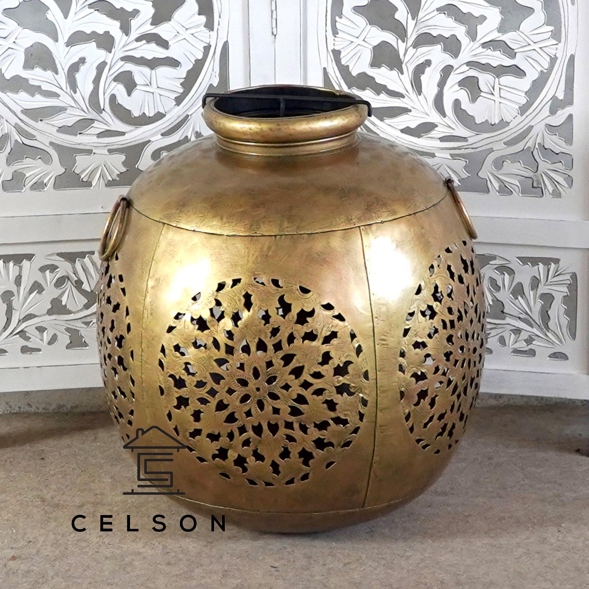 Elise Brass Finish Lantern