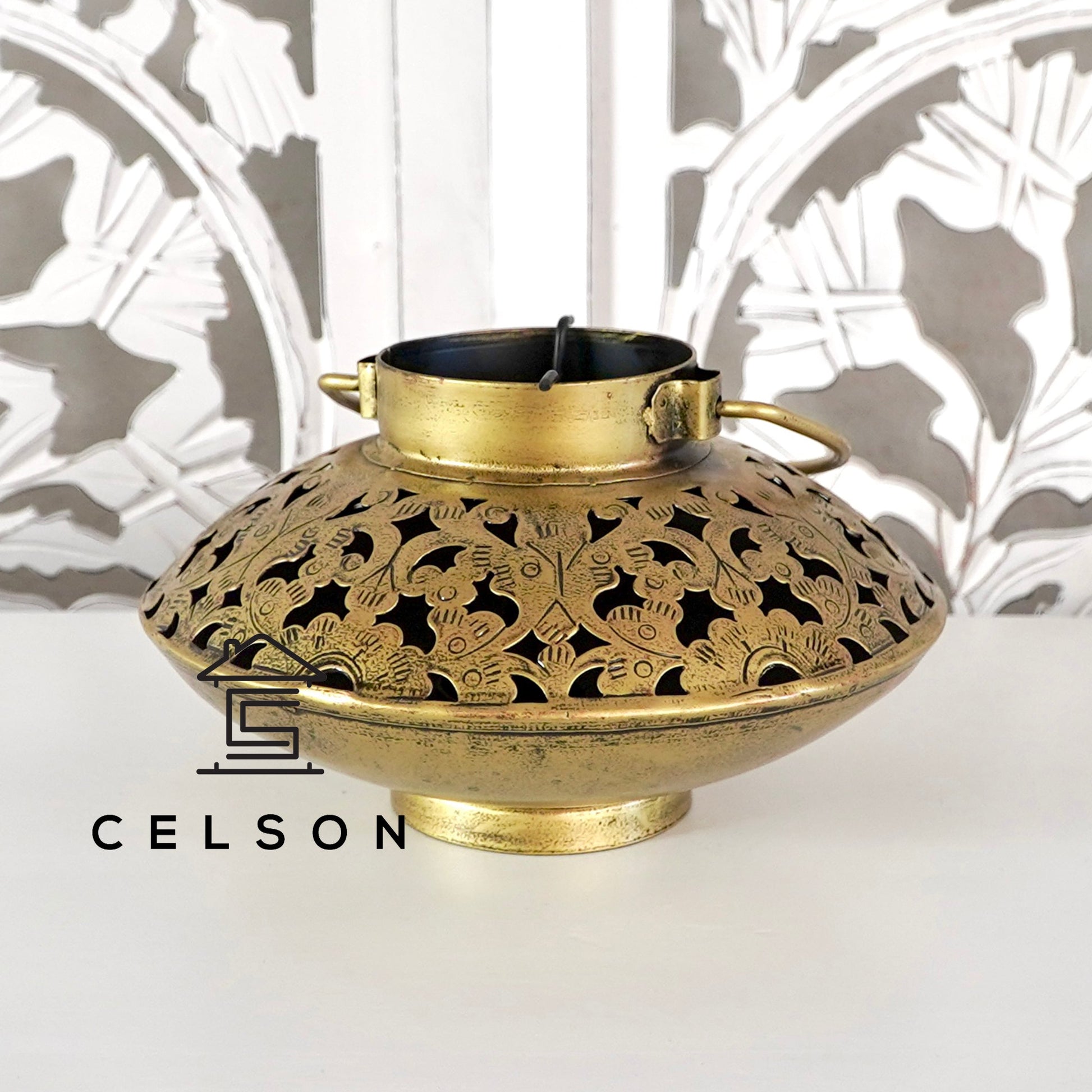 Sohni Antique Brass Lantern