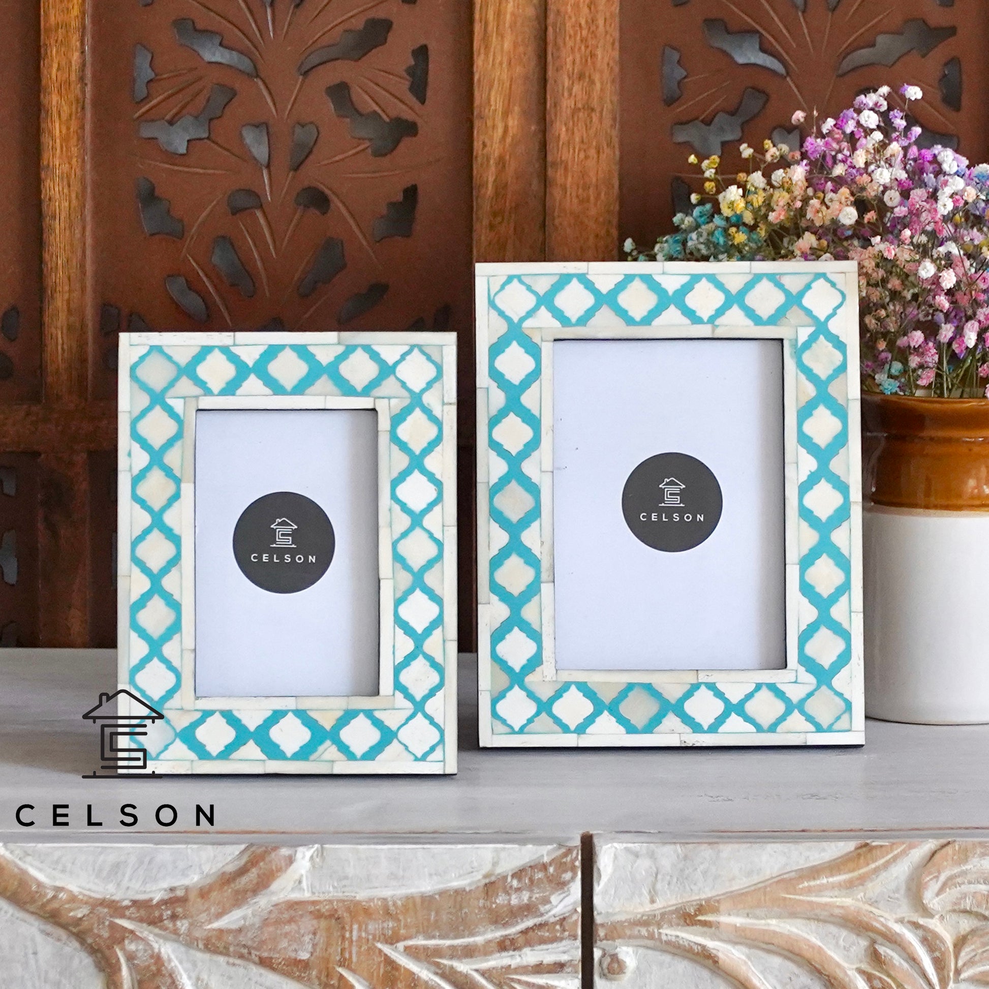 Liza Bone Inlay Photo Frame