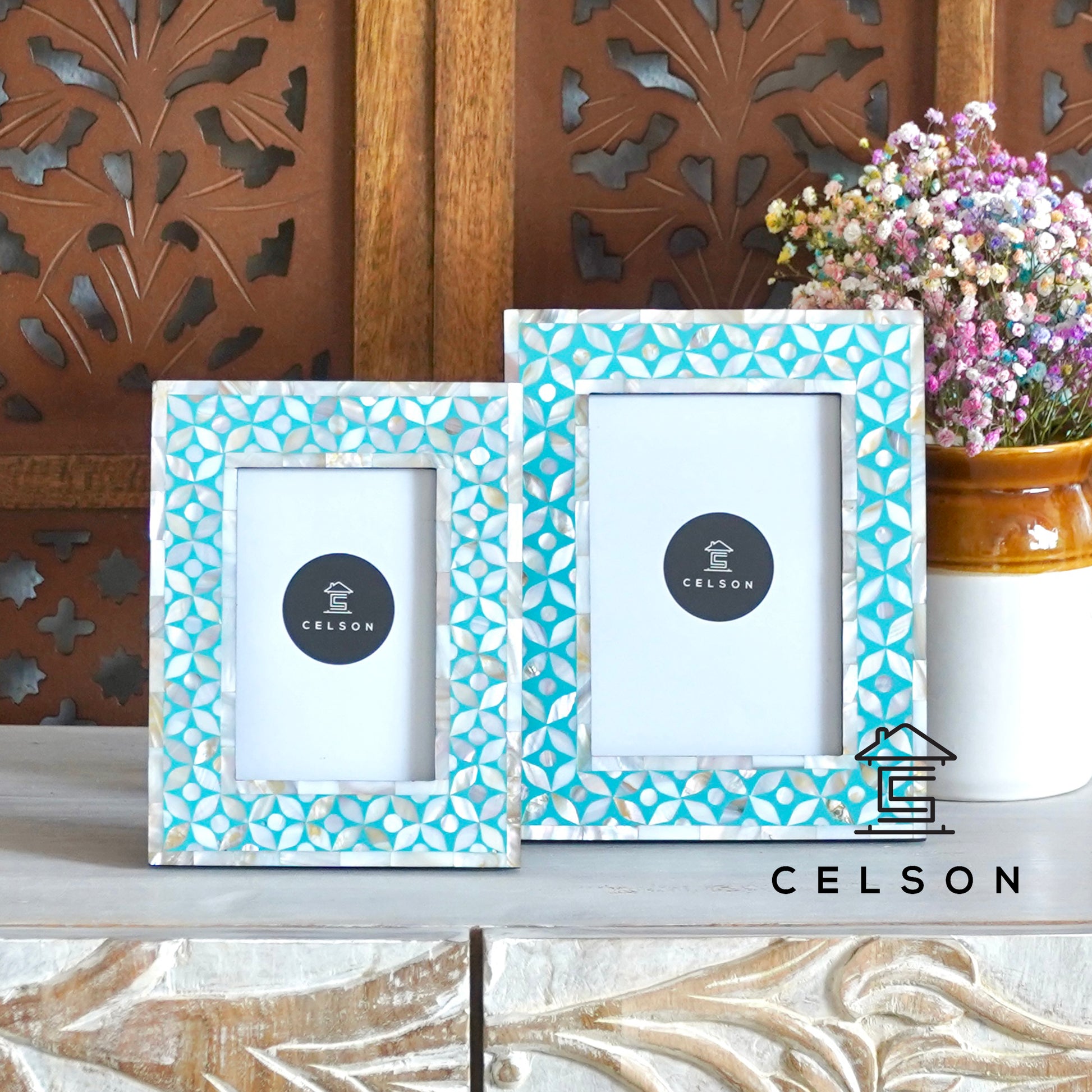 Adam Mother of Pearl Inlay Photo Frame