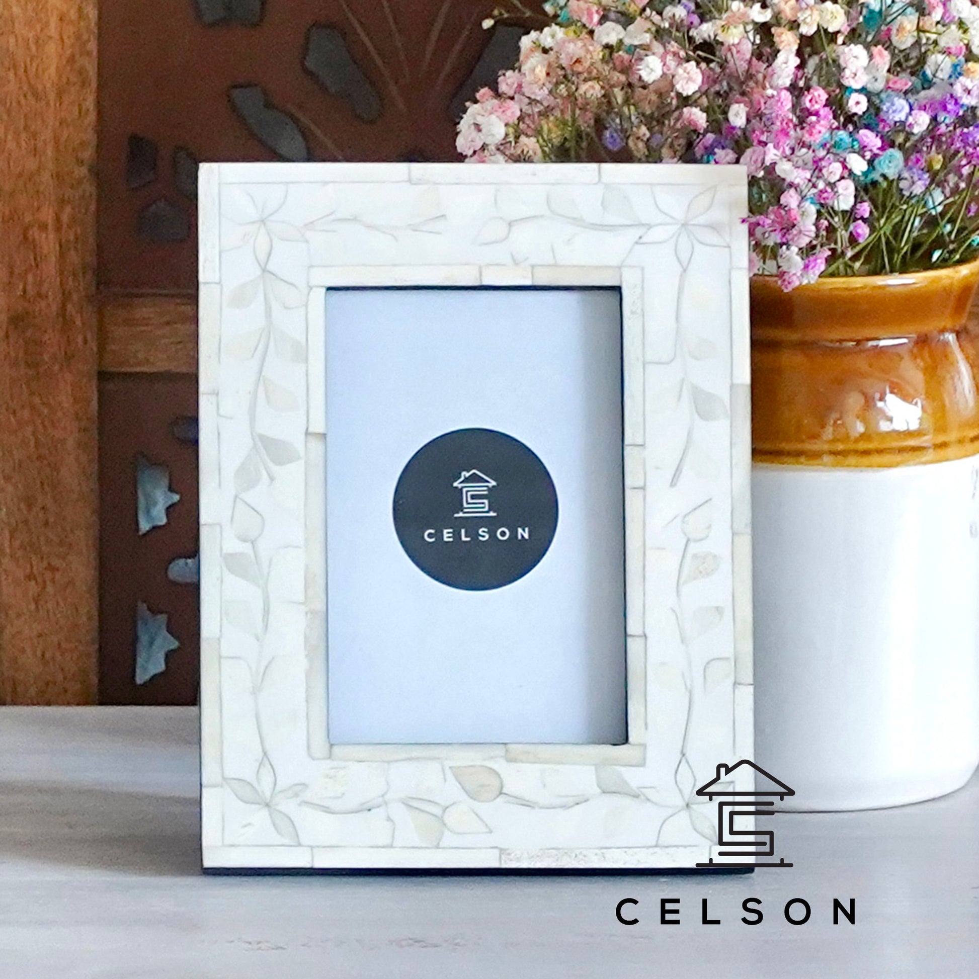 Sheena Bone Inlay Photo Frame