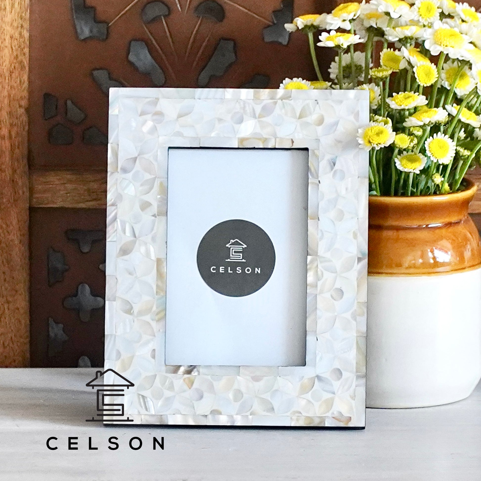 Mia Mother of Pearl Inlay Photo Frame