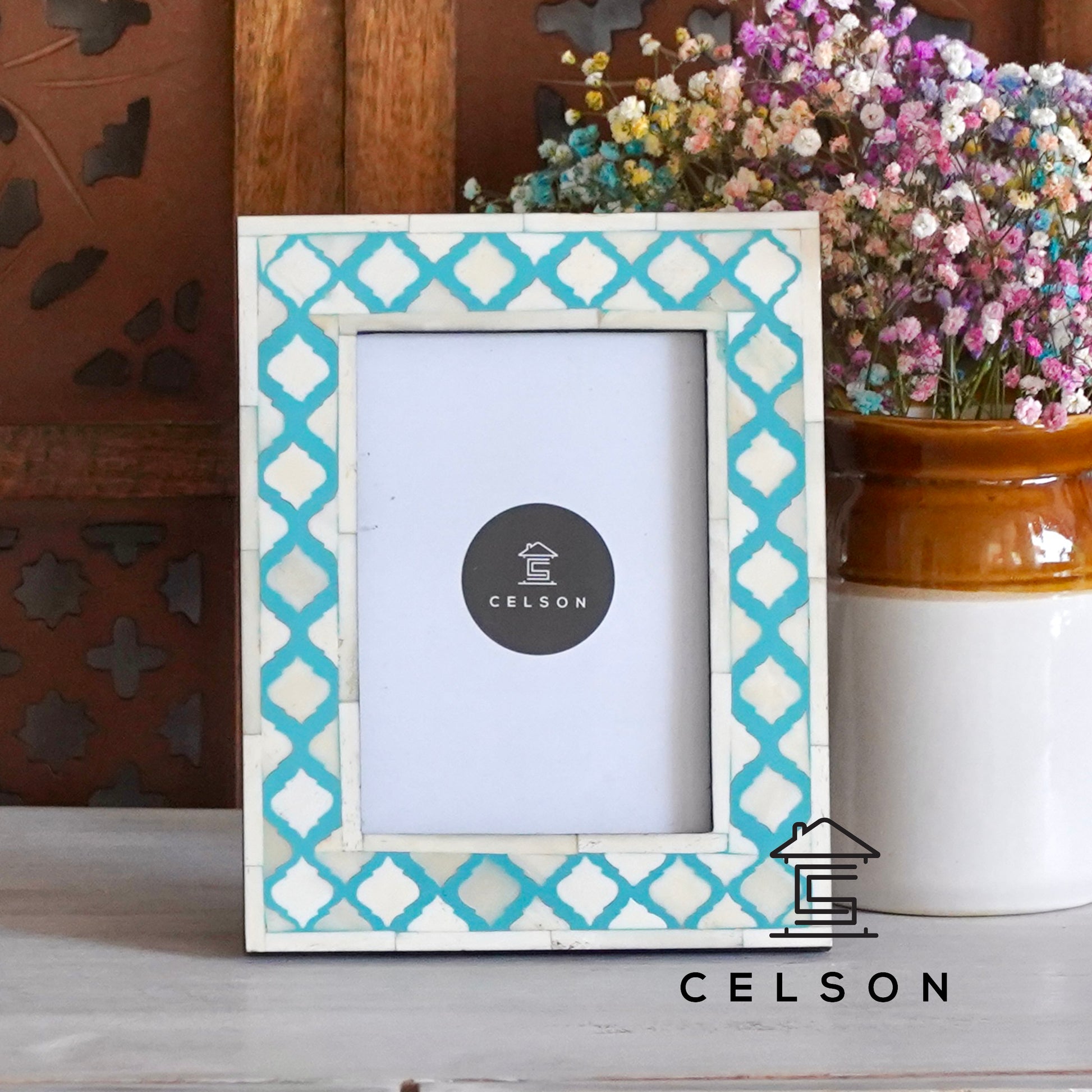 Liza Bone Inlay Photo Frame